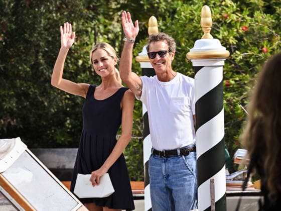 IPA88346004 - Venice, 83rd Venice International Film Festival 2026 Day 9 Arrivals at the Excelsior Hotel™s pier Pictured: Gloria Tonon and Alessandro Benetton  Copyright: xSimonexComix xPoolxPhotoxEventsx08x IPA88346004