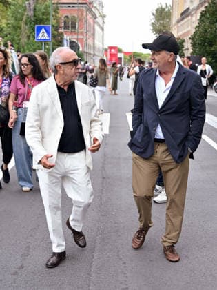 IPA88348034 - Venice, 83rd Venice International Film Festival 2026 - Day 9 - Arrivals at the Excelsior Hotel pier - Pictured: , , Giovanni Veronesi, Silvio Orlando  Copyright: xSimonexComix xPoolxPhotoxEventsx08x IPA88348034