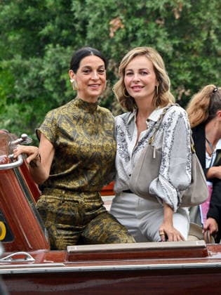 IPA88349228 - Venice, 83rd Venice International Film Festival 2026 - Day 9 - Arrivals at the Excelsior Hotel™s pier - Pictured: Donatella Finocchiaro, Violante Placido  Copyright: xManuelexMangiarottix xPoolxPhotoxEventsx08x IPA88349228