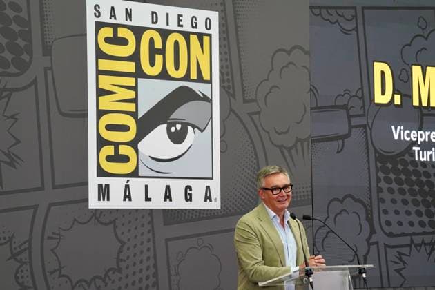 Official presentation of the second edition of San Diego Comic Con Málaga. Photo of the Second Vice President and Minister of Tourism, Justice, Deregulation, and Local Administration, Manuel Gavira, at the official presentation of the second edition of San Diego Comic Con Málaga September 10, 2026, in Málaga, Andalusia, Spain The event was also attended the Minister of Artificial Intelligence, Digital Development, and Public Administration, José Antonio Nieto; the mayor of Málaga, Francisco de la Torre; and the CEO of San Diego Comic Con Málaga, Fernando Piquer. September 10, 2026, in Málaga, Málaga, Spain Copyright: xÃlexxZeax 7762807