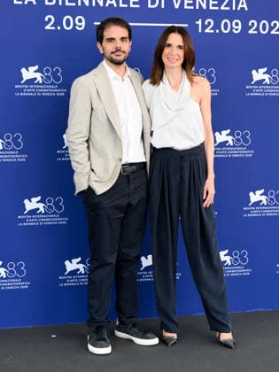 IPA88350397 - Venice, 83rd Venice International Film Festival 2026 - Day 9. Photocall for the TV series Peccato. Pictured: Valerio Vestoso, Emanuela Fanelli  Copyright: xAlbertoxTerenghix xPoolxPhotoxEventsx08x IPA88350397