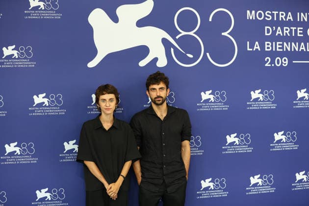 September 10, 2026, Venice Lido, Veneto, Italy: RACHEL SZOR and YUVAL ABRAHAM during the Naza photocall at the 83rd Venice Film Festival at Sala Grande in Venice Lido, Italy. Venice Lido Italy  - ZUMAc179 20260910_zep_c179_010 Copyright: xMickaelxChavetx