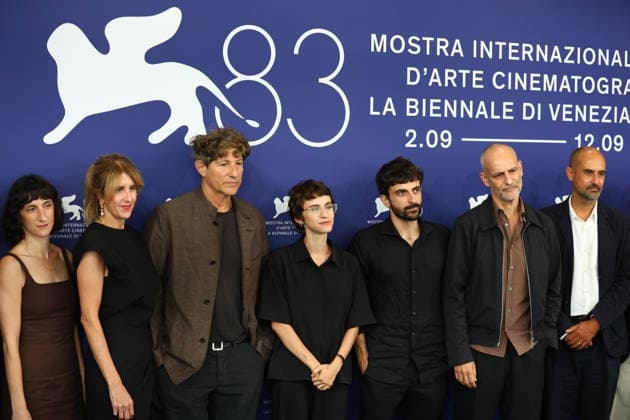 September 10, 2026, Venice Lido, Veneto, Italy: Jonathan Glazer, Rachel Szor, Yuval Abraham and James Wilson during the Naza photocall at the 83rd Venice Film Festival at Sala Grande in Venice Lido, Italy. Venice Lido Italy  - ZUMAc179 20260910_zep_c179_011 Copyright: xMickaelxChavetx