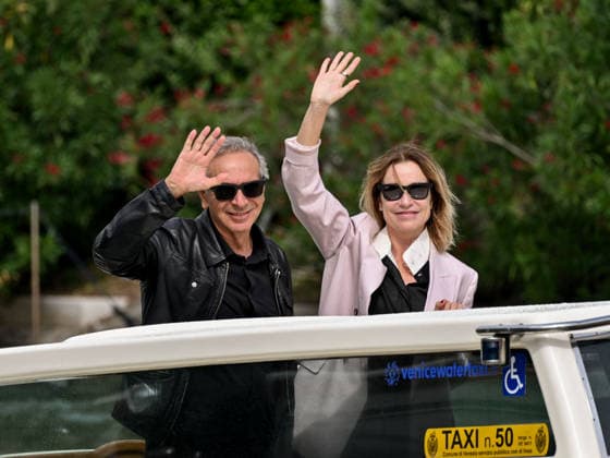 IPA88350580 - Venice, 83rd Venice International Film Festival 2026 - Day 9 - Arrivals at the Excelsior Hotel™s pier - Pictured: Ennio Capasa, Stefania Rocca  Copyright: xSimonexComix xPoolxPhotoxEventsx08x IPA88350580