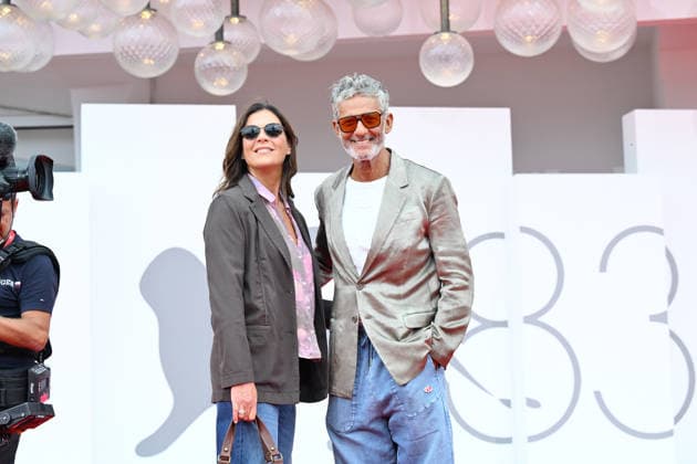 September 10, 2026, Venice, Rome, Italy: Susanna Biondo and Rosario Fiorello on the red carpet for the film Be Brave, at the 83rd Venice Film Festival. Venice, September 10, 2026 Venice Italy  - ZUMAa289 20260910_zia_a289_174 Copyright: xMlax xAgfx