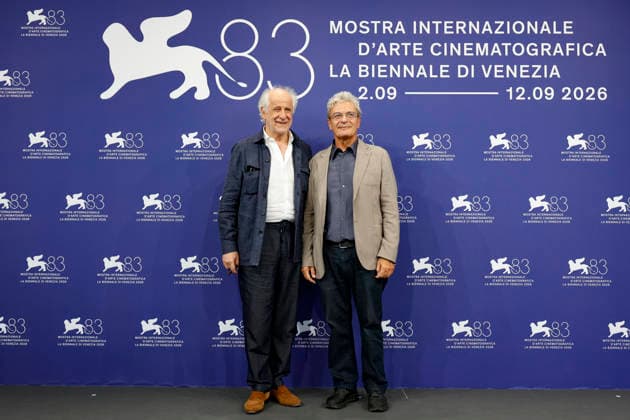 September 10, 2026, Venice, ITALY: Italian actor Toni Servillo (L) and Italian director Mario Martone poses for the photocall of ˜Scherzetto during the 83rd Venice Film Festival in Venice, Italy, 10 September 2026. The movie is presented out of competition at the festival running from 02 to 12 September 2026. ANSA FABIO FRUSTACI. Venice ITALY  - ZUMAa110 20260910_zaf_a110_033 Copyright: xFabioxFrustacix