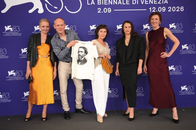 83rd Venice International Film Festival in Venice, Italy - 10 Sep 2026. Martyna Rozwadowska, Robert Mania, Ewa Paj?k, Monika Sabina Kwiatkowska and Aleksandra Kolan attend the photocall of the film Cudze Rzeczy (What Belongs to Others) during the 83rd Venice International Film Festival. Venice Italy Copyright: xMarcoxBaradax xSOPAxImagesx MBA_1579