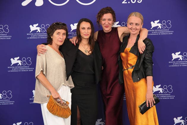 83rd Venice International Film Festival in Venice, Italy - 10 Sep 2026. Ewa Paj?k, Monika Sabina Kwiatkowska, Aleksandra Kolan and Martyna Rozwadowska attend the photocall of the film Cudze Rzeczy (What Belongs to Others) during the 83rd Venice International Film Festival. Venice Italy Copyright: xMarcoxBaradax xSOPAxImagesx MBA_1673