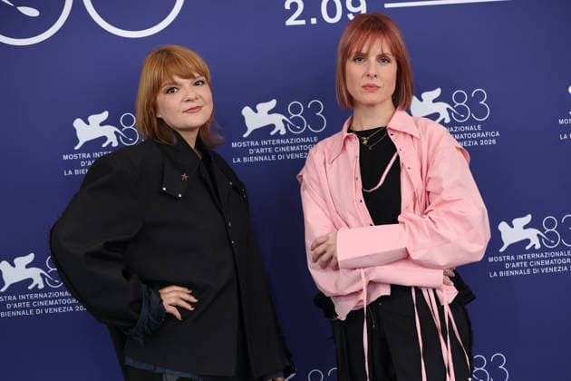 83rd Venice International Film Festival in Venice, Italy - 10 Sep 2026. Jelena Maksimovi? and Jelena Angelovski attend the photocall of the film Do Kraja Dana (Until the Day Ends) during the 83rd Venice International Film Festival. Venice Italy Copyright: xMarcoxBaradax xSOPAxImagesx 078A6122