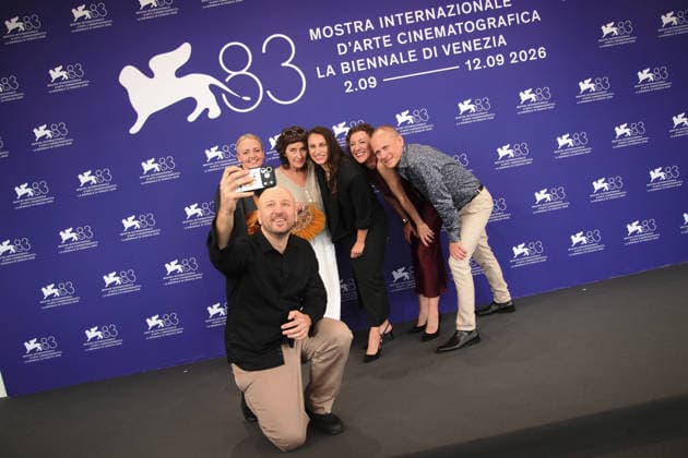 September 10, 2026, Venice, Italy: Martyna Rozwadowska, Ewa Paj?k, Grzegorz D?bowski, Monika Sabina Kwiatkowska, Aleksandra Kolan and Robert Mania attend the photocall of the film Cudze Rzeczy (What Belongs to Others) during the 83rd Venice International Film Festival. Venice Italy  - ZUMAs197 20260910_aaa_s197_182 Copyright: xMarcoxBaradax