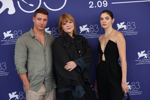 September 10, 2026, Venice, Italy: Andrija Krivokapi?, Jelena Maksimovi? and Lena Trifunovi? attend the photocall of the film Do Kraja Dana (Until the Day Ends) during the 83rd Venice International Film Festival. Venice Italy - ZUMAs197 20260910_aaa_s197_188 Copyright: xMarcoxBaradax
