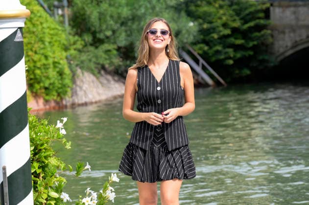 Claudia Napolitano upon her arrival at the pier of the Hotel Excelsior at the 2026 Venice Biennale, 83rd Venice International Film Festival, Venice, September 10, 2026 Foto:xA.xM.xTinghinox xFuturexImagex napolitano_6909