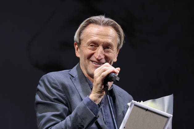 RUSSIA, MOSCOW - SEPTEMBER 10, 2026: Actor Aleksander Yatsko addresses a meeting of the company to mark the start of the 104th season at the Mossovet Theatre Moscow Russia - ZUMAt113 20260910_zaa_t113_238 Copyright: xVladimirxGerdox