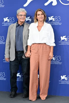 September 10, 2026, Venice, Rome, Italy: Mario Martone and Ippolita Di Majo during the photocall for the film Scherzetto, at the 83rd Venice Film Festival. Venice, September 10, 2026 Venice Italy  - ZUMAa289 20260910_zia_a289_354 Copyright: xMlax xAgfx