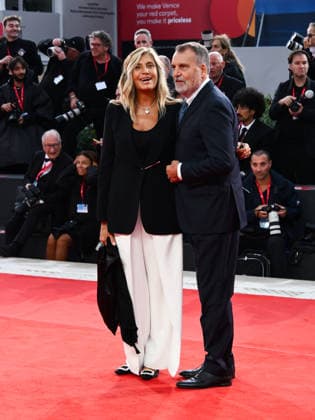 IPA88366569 - Venice, 83rd Venice International Film Festival 2026 - Night 9. Red Carpet for the film *UN PEU AVANT MINUIT*. Pictured: Myrta Merlino and Marco Tardelli  Copyright: xAlbertoxTerenghi PoolxPhotoxEvenx xPoolxPhotoxEventsx08x IPA88366569