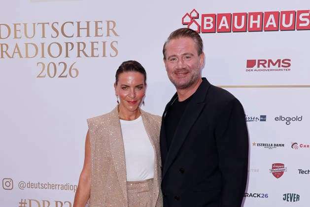 Sasha and his wife Julia Roentgen at the German Radio Awards (Deutscher Radiopreis) ceremony on September 10, 2026, at the Musical Theater an der Elbe in Hamburg. Sasha and his wife Julia Roentgen arrive for the annual German Radio Awards (Deutscher Radiopreis) ceremony on September 10, 2026 at the Musical Theater an der Elbe in Hamburg, Germany. German Radio Awards ceremony in