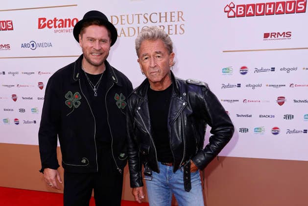 Johannes Oerding and Peter Maffay at the German Radio Awards (Deutscher Radiopreis) ceremony on September 10, 2026, at the Musical Theater an der Elbe in Hamburg. Johannes Oerding and Peter Maffay arrive for the annual German Radio Awards (Deutscher Radiopreis) ceremony on September 10, 2026 at the Musical Theater an der Elbe in Hamburg, Germany. German Radio Awards ceremony in Hamb