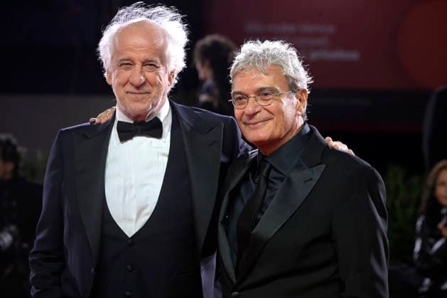 Toni Servillo and Mario Martone attend the Scherzetto Screening during the 83rd Venice International Film Festival at Sala Grande on September 10, 2026 in Venice, Italy.  VEN20260910921 RoccoxSpaziani