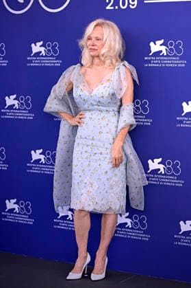 Pamela Anderson attends the Place To Be photocall during the 83rd Venice International Film Festival on September 9, 2026 in Venice, Italy.  VEN20260910922 RoccoxSpaziani