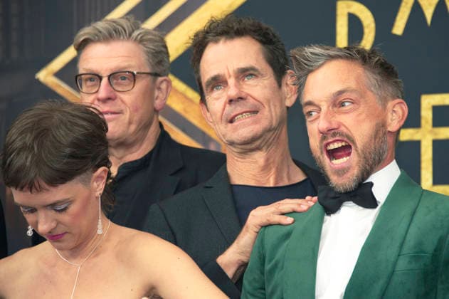 Liv Lisa Fries, Hendrik Handloegten, Tom Tykwer, and Volker Bruch at the world premiere of the fifth and final season of the TV series *Babylon Berlin* at the Zoo Palast in Berlin, September 10, 2026 Foto:xC.xBehringx xFuturexImagex babylon_berlin_6942