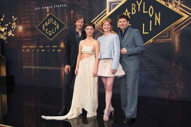 Max Mauff, Liv Lisa Fries, Leonie Benesch, and Christian Friedel at the world premiere of the fifth and final season of the TV series *Babylon Berlin* at the Zoo Palast in Berlin, September 10, 2026 Foto:xC.xBehringx xFuturexImagex babylon_berlin_6950