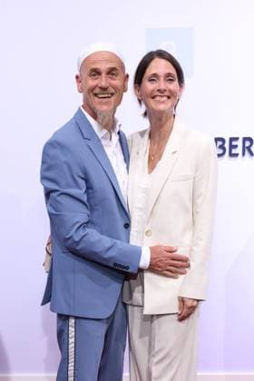 Bertelsmann Party 2026: Ralf Zacherl, Viola Zacherl on the red carpet at the Bertelsmann Party 2026, Bertelsmann Berlin Office, Berlin, September 10, 2026 Copyright: xEventpress Kratschx