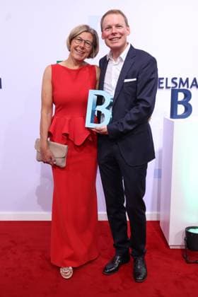 Bertelsmann Party 2026: Natalie and Rolf Hellermann on the red carpet at the Bertelsmann Party 2026, Bertelsmann Berlin Office, Berlin, September 10, 2026 Copyright: xEventpress Kratschx