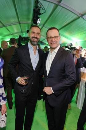 Bertelsmann Party 2026 Daniel Funke, Jens Spahn Red carpet at the Bertelsmann Party 2026, Bertelsmann Berlin Office, Berlin, September 10, 2026 Copyright: xEventpress Kratschx