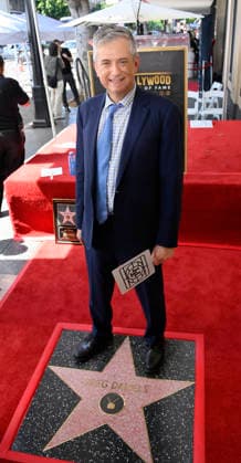 American screenwriter, television producer and director Greg Daniels stands on his star during an unveiling ceremony honoring Daniels with the 2,856th star on the Hollywood Walk of Fame in Los Angeles on Thursday, September 10, 2026.  LAP2026091013 JIMxRUYMEN