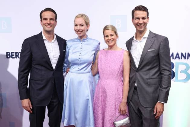 Bertelsmann Party 2026: Thomas Coesfeld, Julia Coesfeld, Marie Josefien Coesfeld, Carsten Coesfeld; Red Carpet at the Bertelsmann Party 2026, Bertelsmann Berlin Office, September 10, 2026 Copyright: xEventpress Kratschx