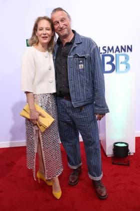 Bertelsmann Party 2026: Tessa Mittelstaedt, Matthias Komm on the red carpet at the Bertelsmann Party 2026, Bertelsmann Berlin Office, September 10, 2026 Copyright: xEventpress Kratschx