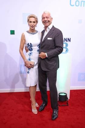 Bertelsmann Party 2026: Grit Weiss, Jo Groebel on the red carpet at the Bertelsmann Party 2026, Bertelsmann Berlin Office, September 10, 2026 Copyright: xEventpress Kratschx