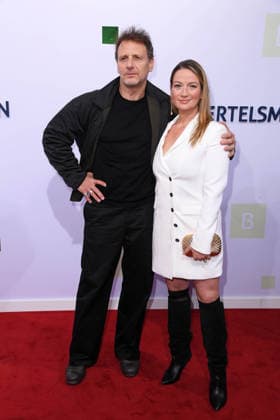 Hendrik Duryn and Nina Gummich at the BERTELSMANN PARTY 2026 at Bertelsmann’s Berlin office on September 10, 2026