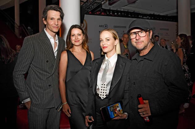 Sabin Tambrea, Alice Dwyer, Friederike Kempter, and Bjarne Mädel at the 17th German Radio Awards ceremony in 2026 at the Stage Theater an der Elbe in Hamburg, September 10, 2026 Foto:xC.xNiehausx xFuturexImagex radiopreis_6956