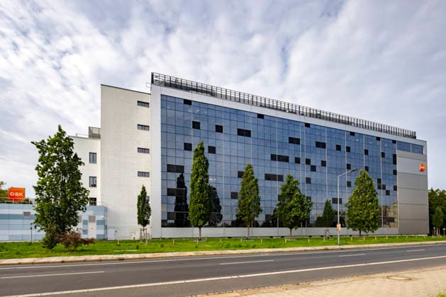 September 11, 2026, Germany, Saxony, Dresden, View of the GlaxoSmithKline Biologicals Dresden GSK serum plant, Zirkusstraße 40, 01069 Dresden