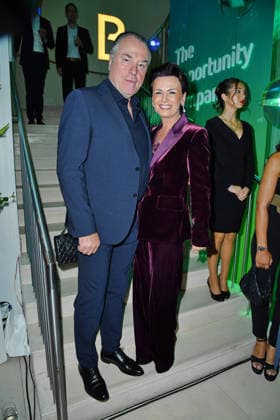 Clemens Tönnies with his wife Margit Tönnies at the 2026 Bertelsmann Party at the Bertelsmann representative office in Berlin on September 10, 2026