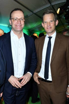 Jens Spahn and Prof. Dr. med. Hendrik Streeck at the Bertelsmann Party 2026 at the Bertelsmann Representative Office in Berlin on September 10, 2026