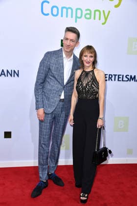 Steffen Hallaschka with his wife, Anne Kathrin Hallaschka, at the 2026 Bertelsmann Party at the Bertelsmann representative office in Berlin on September 10, 2026