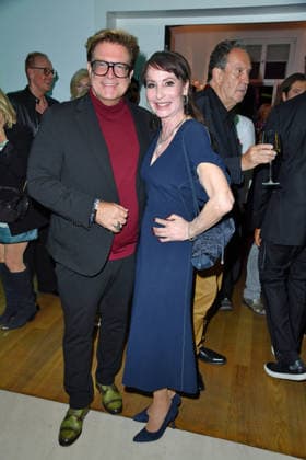 Francis Fulton Smith and Anna Maria Kaufmann at the 2026 Bertelsmann Party at the Bertelsmann Representative Office in Berlin on September 10, 2026