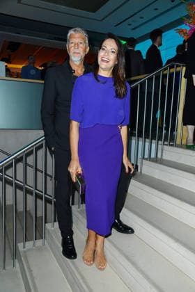 Kai Wiesinger and Bettina Zimmermann at the 2026 Bertelsmann Party at the Bertelsmann representative office in Berlin on September 10, 2026