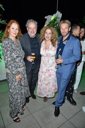 Birgitt Wolff, Harold Faltermeyer, Patricia Lueger, and Thure Riefenstein at the 2026 Bertelsmann Party at the Bertelsmann representative office in Berlin on September 10, 2026