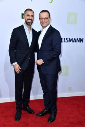 Daniel Funke and Jens Spahn at the Bertelsmann Party 2026 at the Bertelsmann representative office in Berlin on September 10, 2026