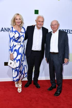 Annette Marberth Kubick, Wolfgang Kubicki, and Stefan Aust at the 2026 Bertelsmann Party at the Bertelsmann representative office in Berlin on September 10, 2026