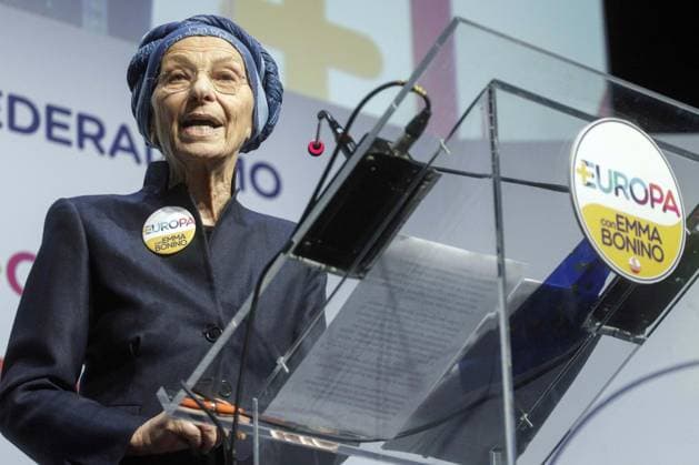 Photo: IPP Zumapress, Rome, February 3, 2018—Presentation of the Europa Party’s platform for the general election. Pictured: Emma Bonino, leader of the Europa Party. WARNING: AVAILABLE ONLY FOR THE ITALIAN MARKET