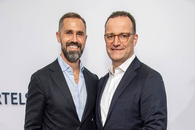 Daniel Funke and Jens Spahn at the Bertelsmann Party on September 10, 2026, in Berlin Daniel Funke and Jens Spahn attend the Bertelsmann Party at the Bertelsmann Representative Office on September 10, 2026, in Berlin, Germany Bertelsmann Party 2026 in Berlin