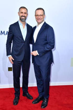 Daniel Funke and Jens Spahn at the Bertelsmann Party on September 10, 2026, in Berlin Daniel Funke and Jens Spahn attend the Bertelsmann Party at the Bertelsmann Representative Office on September 10, 2026, in Berlin, Germany Bertelsmann Party 2026 in Berlin