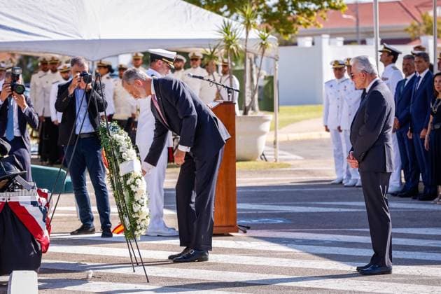 Felipe VI Visits the Rota Base on the 25th Anniversary of the 9 11 Terrorist Attacks in the U.S. King Felipe VI Attends the Tribute to the Victims of 9 11 at the Rota Base September 11, 2026, in Rota, Cádiz, Andalusia, Spain King Felipe VI attended a memorial service on Friday organized by Spanish and U.S. military personnel to honor the victims of the September 11, 2001, terrorist attacks—the 25th anniversary of which is now being observed— at the Rota Naval Base in Cádiz, September 11, 2026, Cádiz, Andalusia, Spain Copyright: xNachoxFradex 7764871