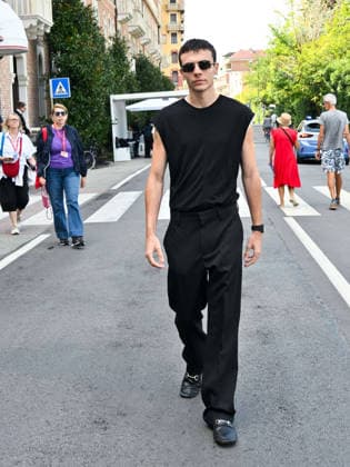 IPA88389010 - Venice, 83rd Venice International Film Festival 2026 Day 10 arrivals at the Excelsior Hotel™s pier. Pictured: Francesco Gheghi  Copyright: xSIMONExCOMIx xx IPA88389010