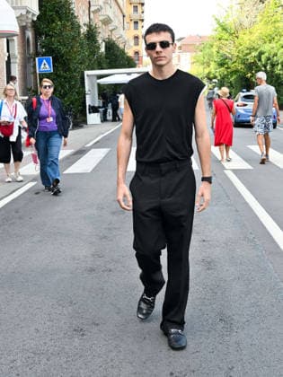 IPA88389011 - Venice, 83rd Venice International Film Festival 2026 Day 10 arrivals at the Excelsior Hotel™s pier. Pictured: Francesco Gheghi  Copyright: xSIMONExCOMIx xx IPA88389011