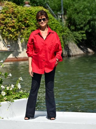 IPA88393120 - Venice, 83rd Venice International Film Festival 2026 - Day 10. Arrivals at the Hotel Excelsior pier. Pictured: Laura Morante  Copyright: xSimonexComix xPoolxPhotoxEventsx08x IPA88393120